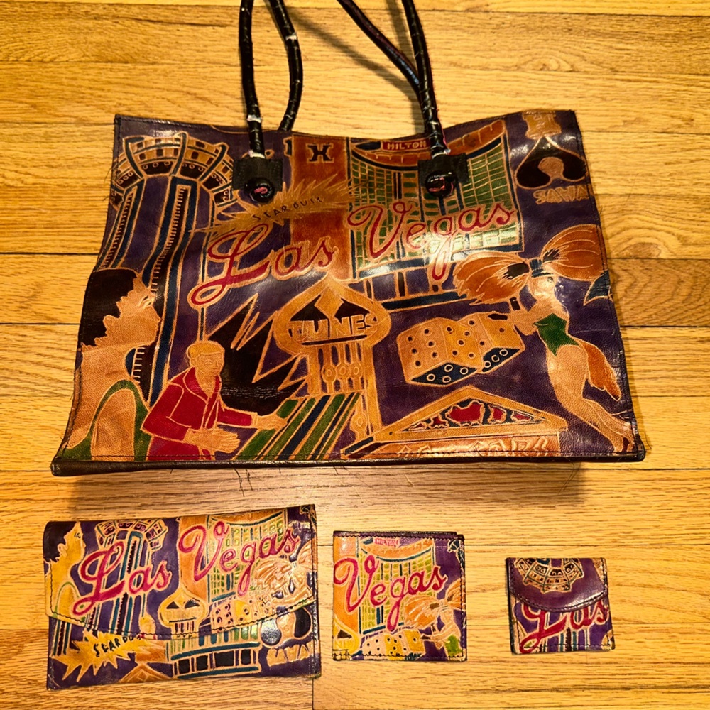 Las Vegas Themed Tote Bag Set